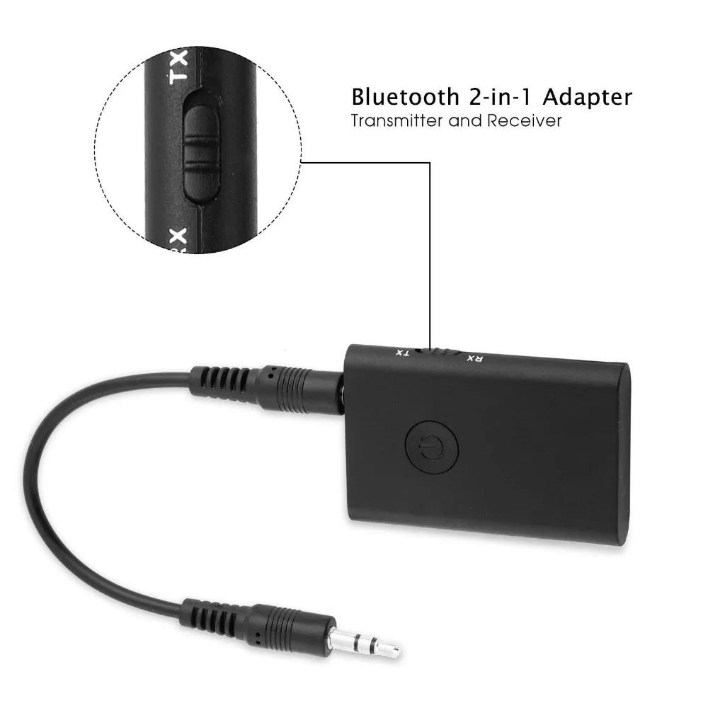 2 In 1 Wireless Stereo Audio Receiver Music Bluetooth Transmitter Adapter For Mobile Phones Laptop | Электроника