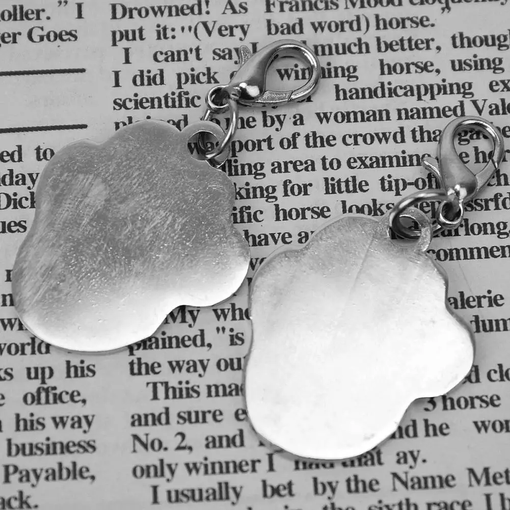 2 шт. Персонализированная идентификация кота милое имя металлическая лапа для