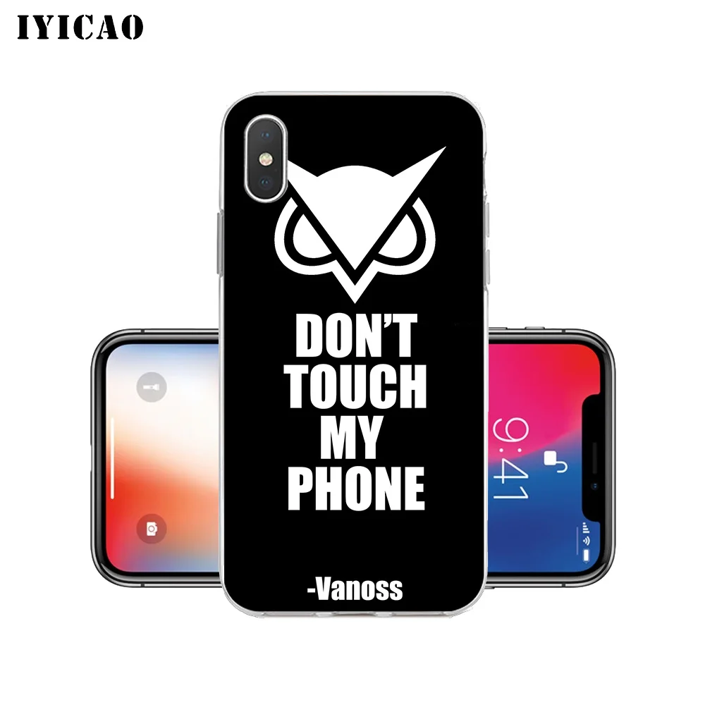 IYICAO не трогайте мой телефон Мягкий силиконовый чехол для iPhone X XR XS MAX 6 6s 7 8 Plus 5 5S SE TPU