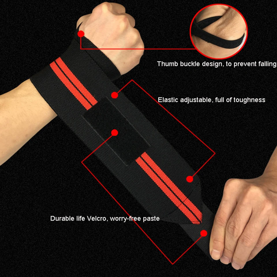 1 шт. Вес подъема обхватывает запястье с накатанной головкой Поддержка Ремни