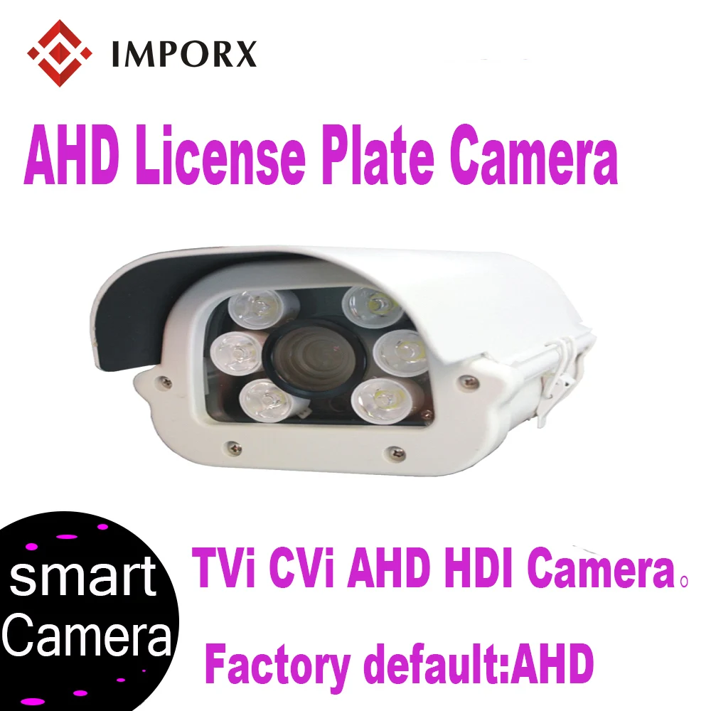 

IMPORX 2MP AHD IR LED Vehicle License Number Plate Recognition 6-22mm Varifocal Lens LPR Camera For Highway & Parking Lot
