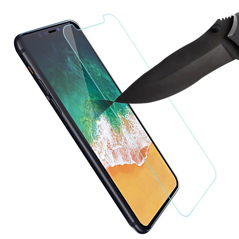 С уровнем твердости 9H защитная пленка из закаленного стекла для iphone X 6 7 5 s se/6/6s/8 plus