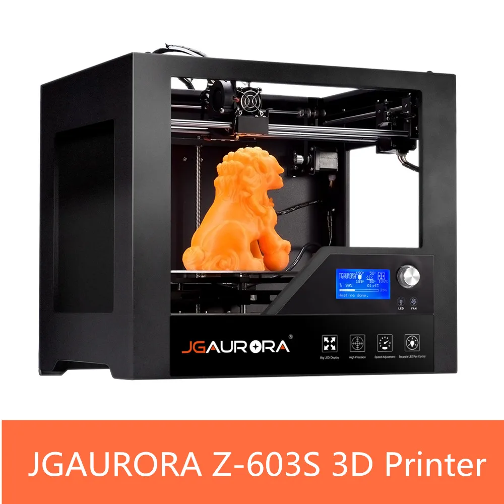 JGAURORA Z 603S 3d принтер полная металлическая рамка с подогревом кровать высокая