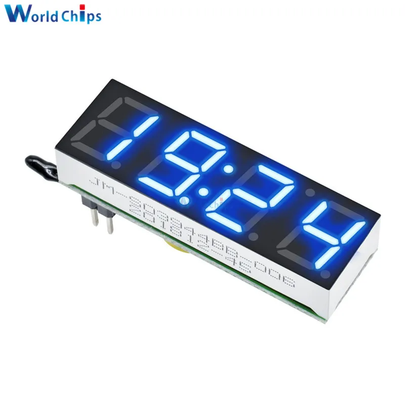 3 в 1 Diy цифровые часы температура напряжение комплект DS3231SN 5-30 в DC diy Электронный красный синий зеленый светодиодный модуль часов для Arduino