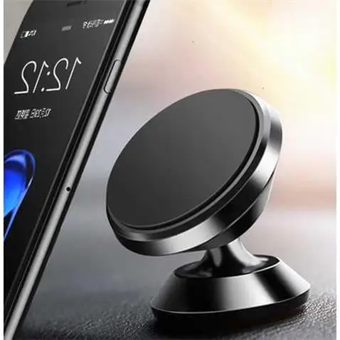 Black Магнитный автомобильный держатель для телефона для iPhone XS X Redmi Note 7, магнитный автомобильный держатель для телефона в автомобиле, держатель для мобильного телефона, подставка - Цвет: Black