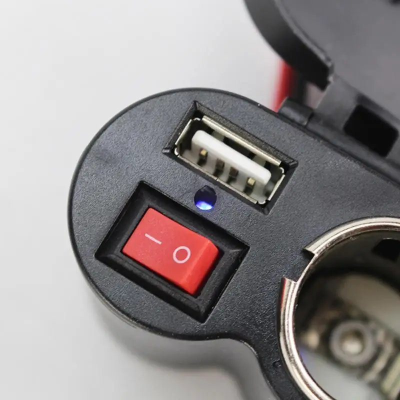 USB адаптер для автомобильного мотоцикла 12/24 в прикуриватель мотоциклетное