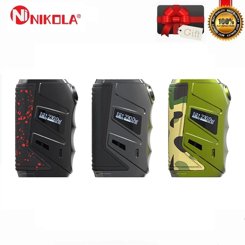 Nikola Wolverine 230 W коробка мод электронная сигарета TC Mod 18650 подходит для 510 нить Vape Танк