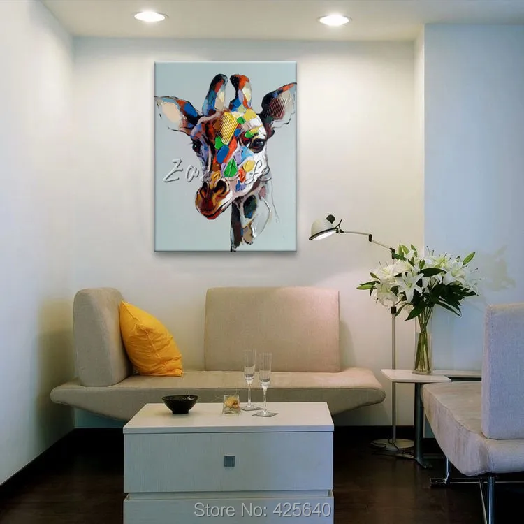 Современные абстрактные картины маслом на холсте для поп арта ручная живопись