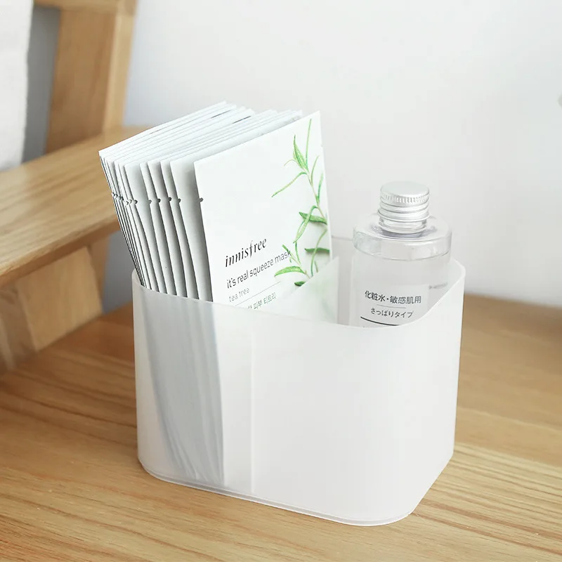 FASOTY настольная коробка для хранения косметики пластиковый матовый отсек с