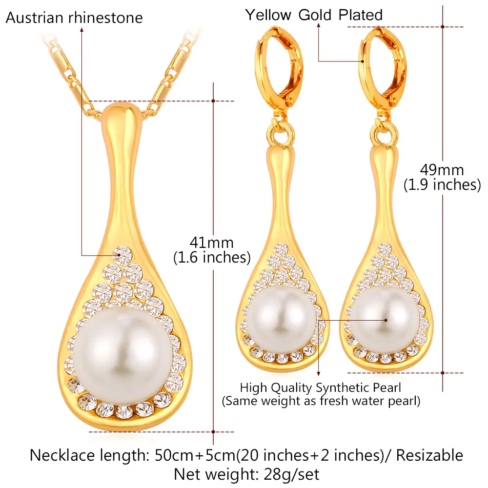 Женский ювелирный комплект из колье и серёг золотого цвета|jewelry sets for women|necklace earring