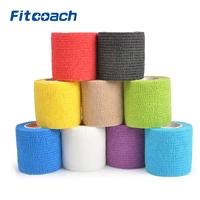 5cm4 5m athletic cotton tape sports stretch power wrap self adherent stick bandagefitst aid kit