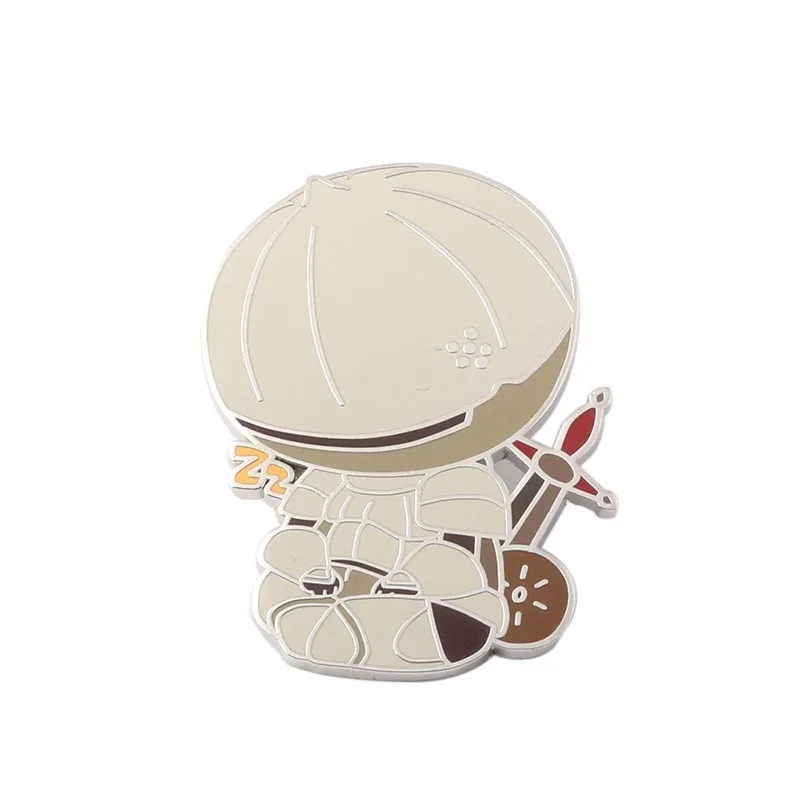 Brooch Dark Souls 3 Solaire of Astora, брелок для ключей с милым мультяшным персонажем, брелок для ключей, для женщин, мужчин, детей, ювелирное изделие, подарок - Цвет: Brooch