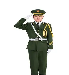 Man Green Армейская защитная полоса Honor костюм одежда красивые носочки с флагом Raiser костюм Honor Guard Китайская национальная Производительность куртка Military - Цвет: Man Green