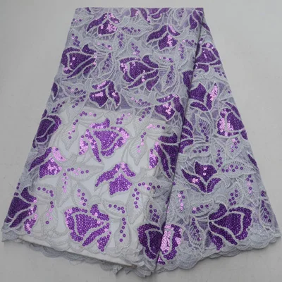 3 as picture 5 ярдов/шт) Высокое качество Африканский французский чистая кружевная ткань в Чирок зеленый с блестящими блестками вышивка для вечернего платья FLP996 - Цвет: 3 as picture