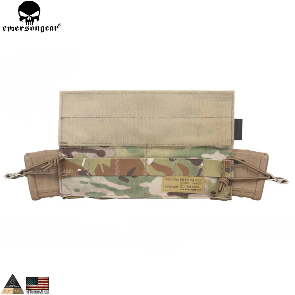 EMERSONGEAR Тактический Магнитный чехол с боковым вытягиванием подсумок M4 тактический Molle Mag крюк и петля боевой Мультикам EM9044