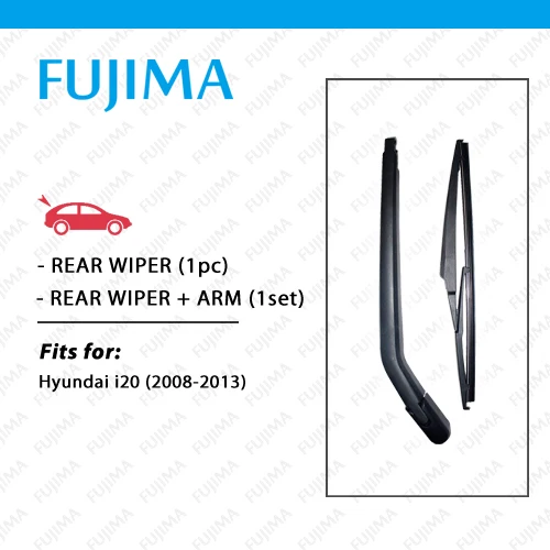 Задние щетки стеклоочистителя FUJIMA и рычаг для Hyundai i20 (2008-2013) оконные