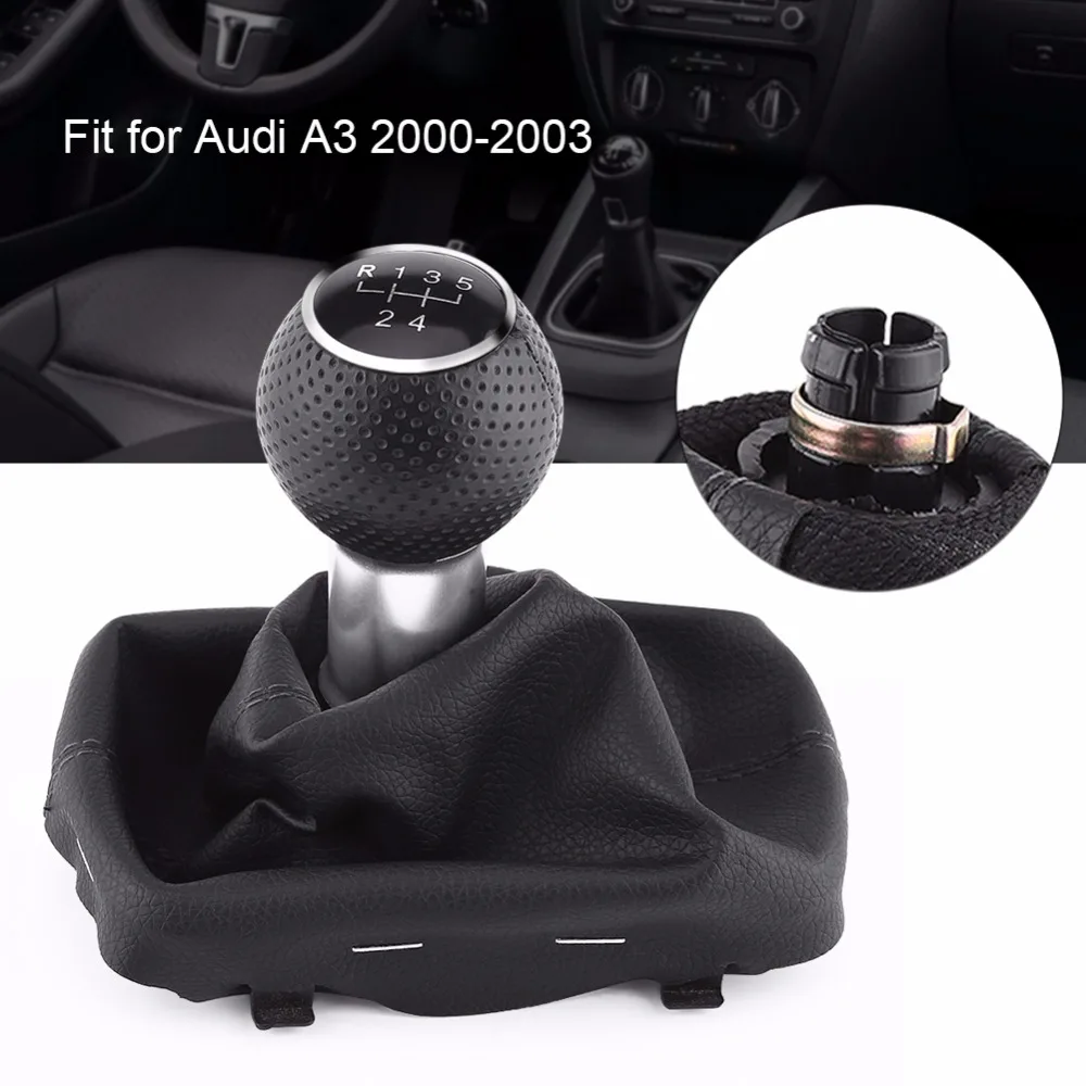 5 скоростей Ручка Переключения рулевого механизма автомобиля Gearstick Gaiter Boot Kit для