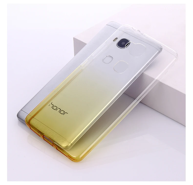 Мягкий силиконовый чехол с градиентом для Huawei GT3 /Huawei Honor 5C/Huawei 7 Lite 5 2&quot | Мобильные