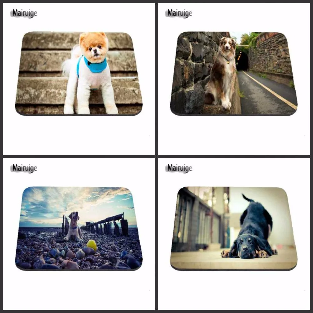 

Mairuige Shop New Arrival Cute Dog Customized Rectangle Non-Slip Luxury Printing Anti-Slip PC Laptop Mouse Pad Drop shipping