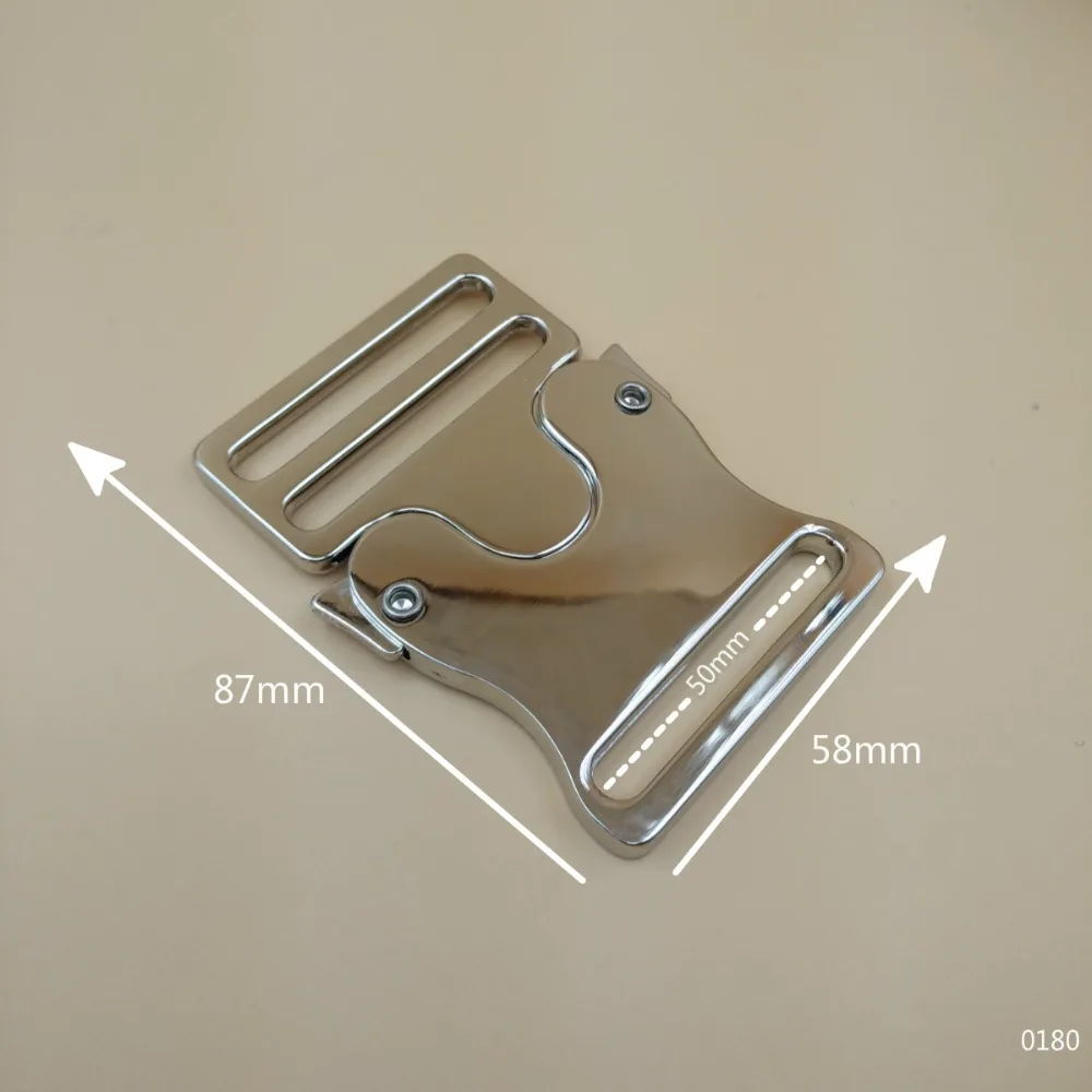 Пряжки для ремня 50 мм ремешки лямок быстросъемные 2 шт. ярко серебристые