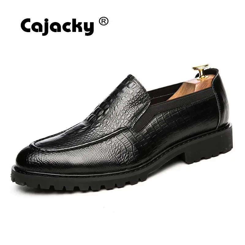 Cajacky мужская модельная обувь из искусственной кожи Мужская для вождения с