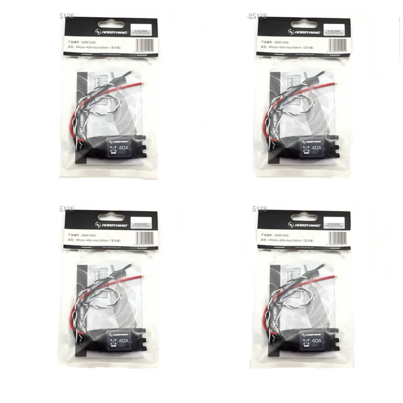 4 шт. оригинальный Квадрокоптер Hobby wing XRotor 40A OPTO ESC Asia pacific Version для F550 650 680 | Детали и аксессуары -32870871819