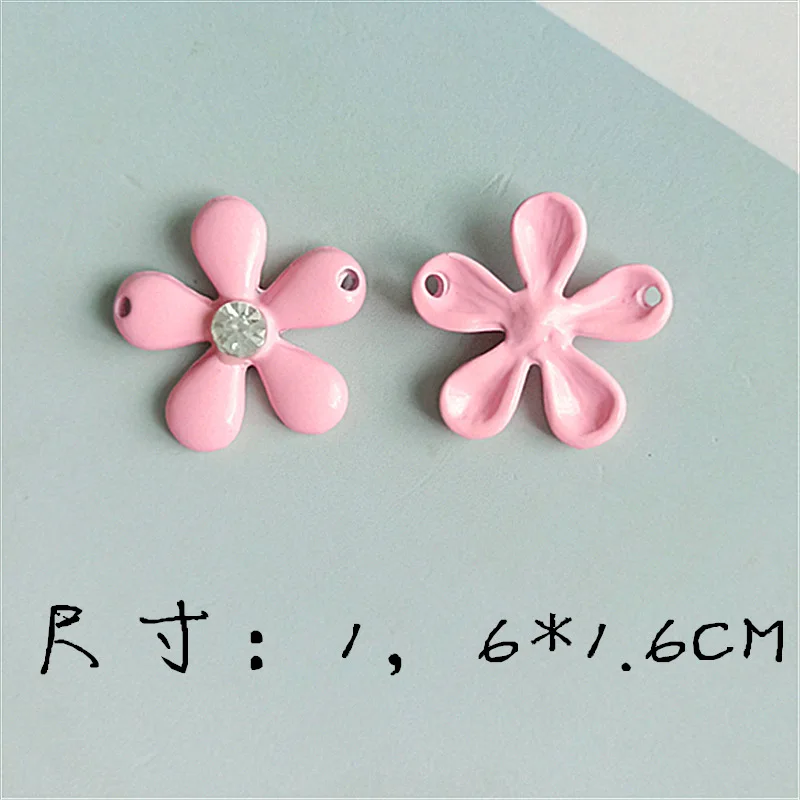 New 100Pcs candy color chrysanthemum flower diamond alloy button / buckle embellishment DIY hair accessories | Дом и сад