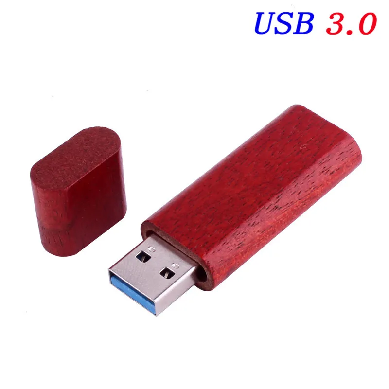 POWERONE USB 3,0 деревянный бамбуковый USB флеш-накопитель ручка драйвер деревянные чипы Флешка 4 ГБ 8 ГБ 16 ГБ 32 ГБ 64 Гб USB креативный персональный логотип - Цвет: Rose wood