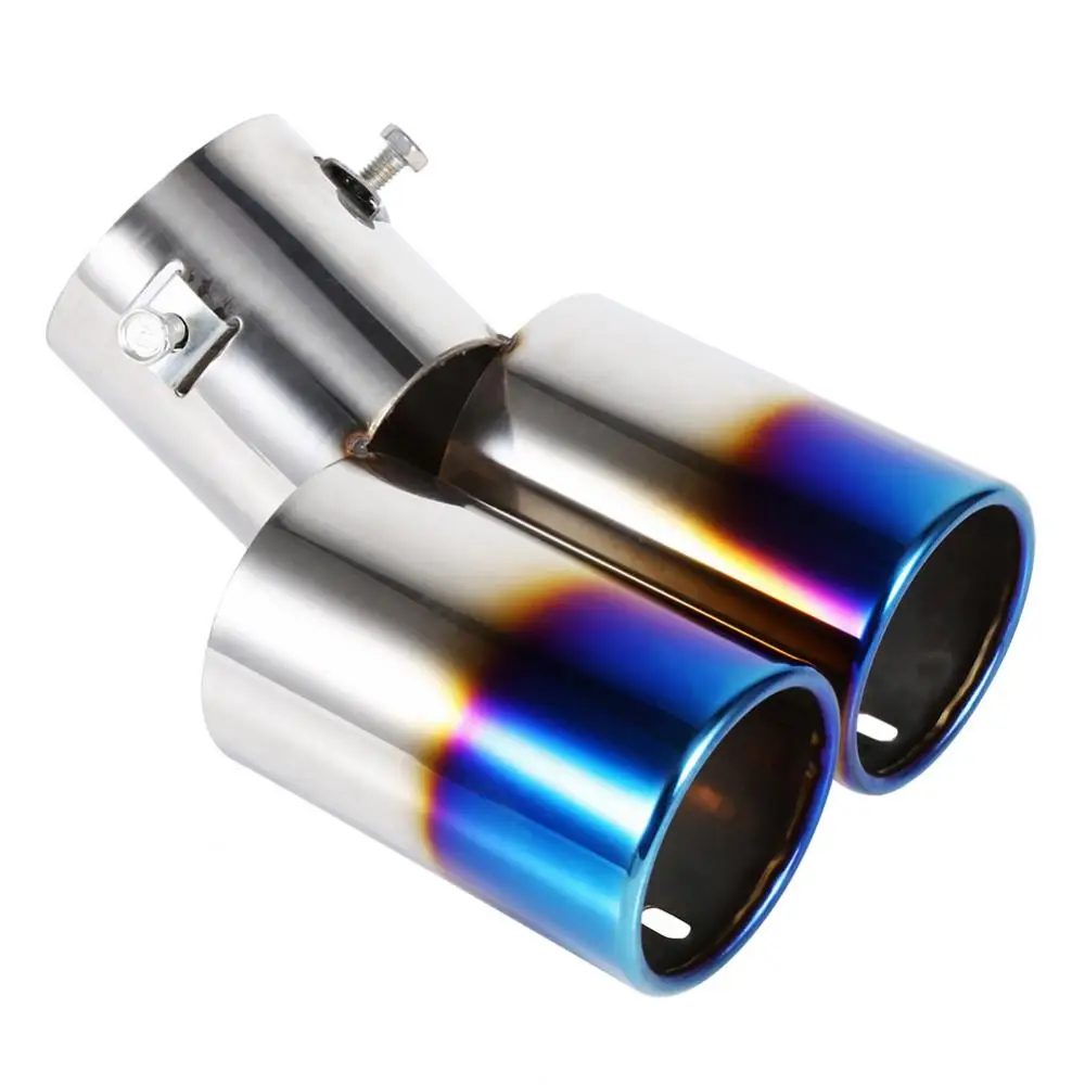 1 шт. универсальный автомобильный глушитель наконечник из нержавеющей стали отделка для труб