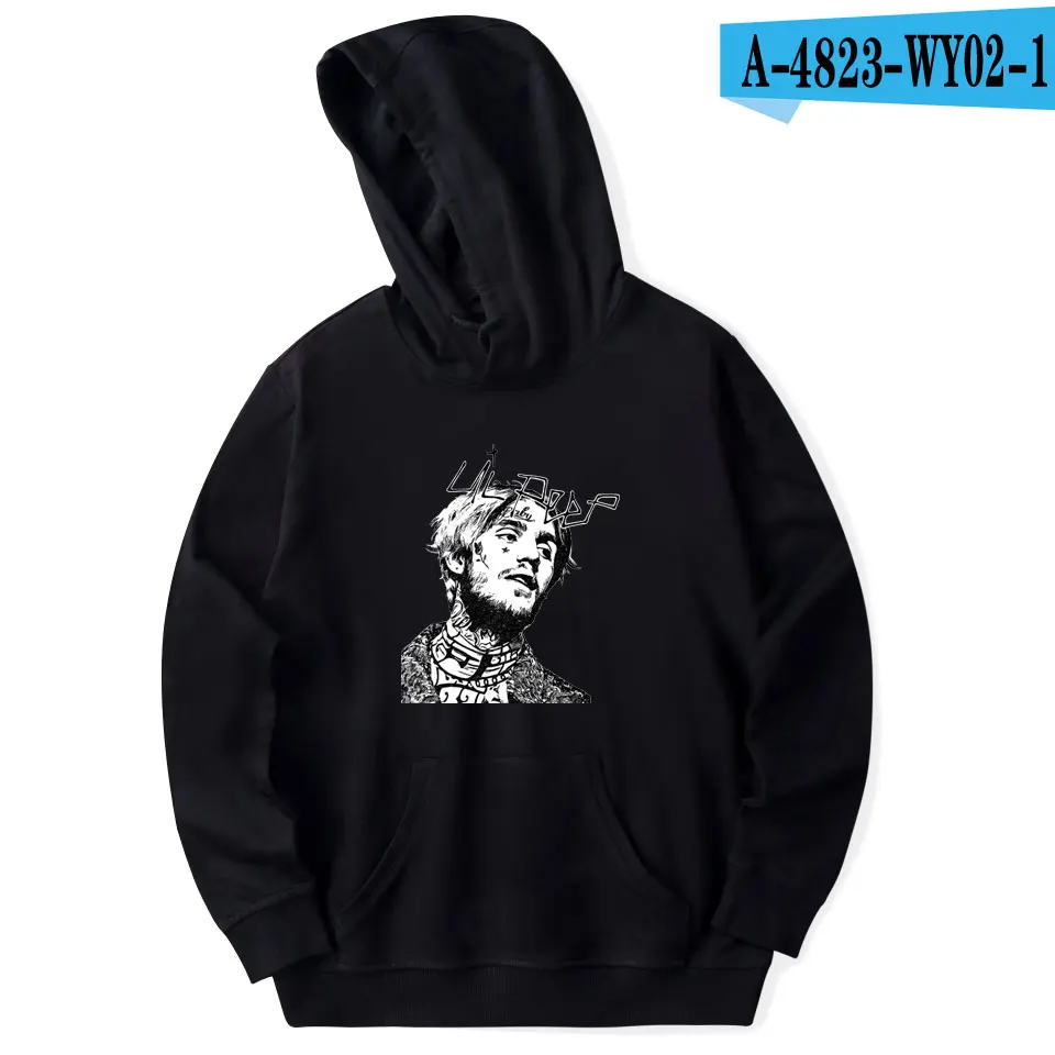 black Aikooki новые Lil Peep толстовки мужские/женские осенние модные толстовки крутые флисовые свободные Лидер продаж Lil Peep толстовки Homme - Цвет: black
