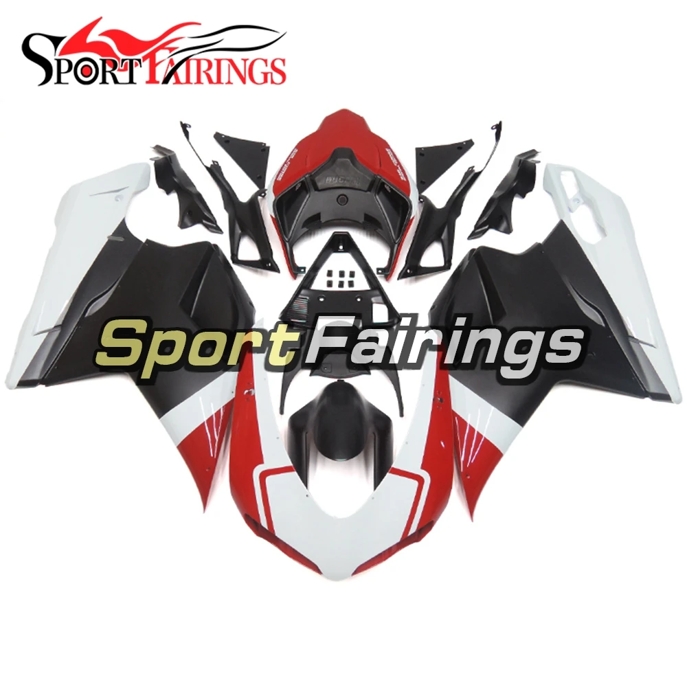 Полные Обтекатели для Ducati 848 1098 1198 07 08 09 10 11 12 корпусов набор ковшей ABS пластик