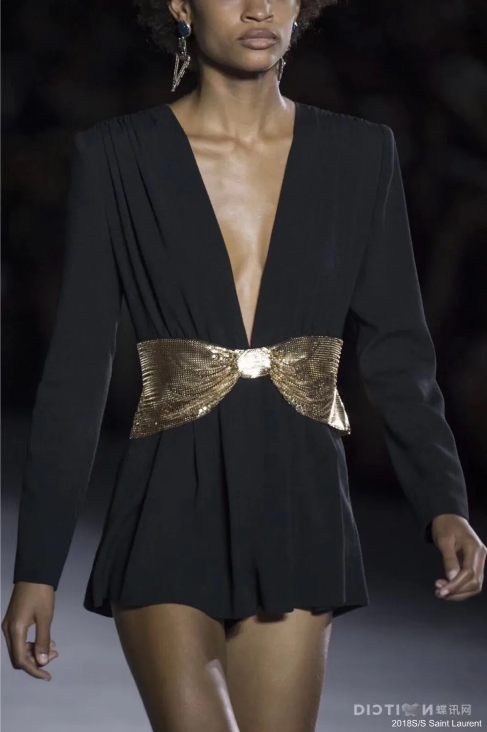 Новейшее женское черное Золотое элегантное платье vestido с v образным вырезом и