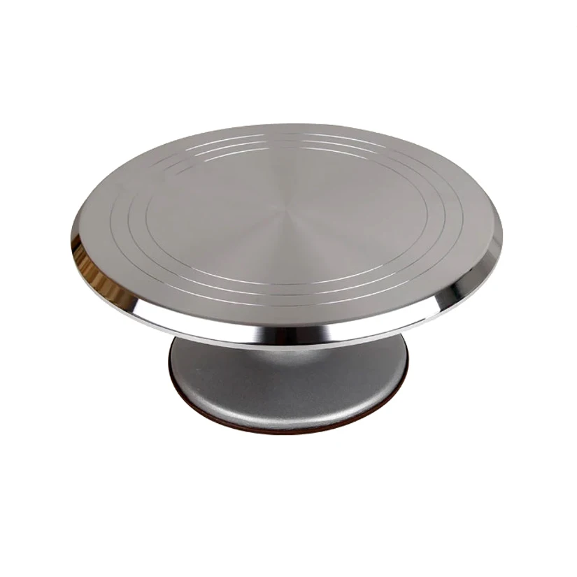 Поворотная стойка для торта из алюминиевого сплава 30 см нескользящая