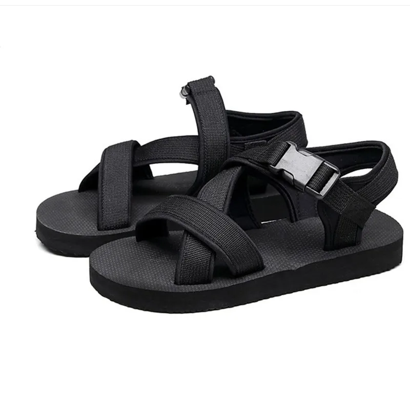 Женские и мужские черные пляжные сандалии парные лоферы женские летние уличные