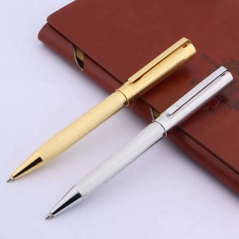 Металлическая шариковая ручка для офиса отеля школы золотого и серебряного