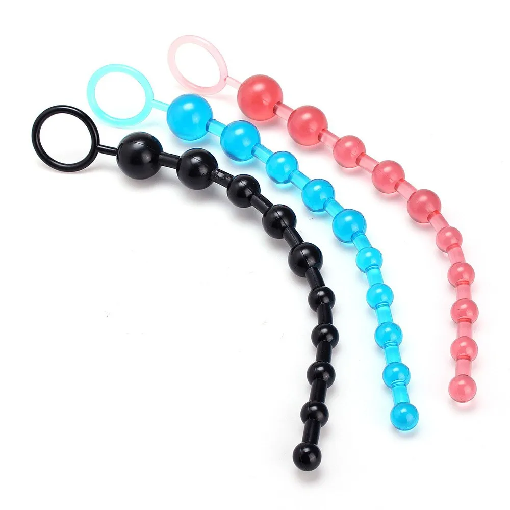 Non-toxic Waterproof 10 Balls Anal Beads Butt Plug Sex Toys Adult Orgasm Vagina Play anal plug for Women Men | Красота и здоровье
