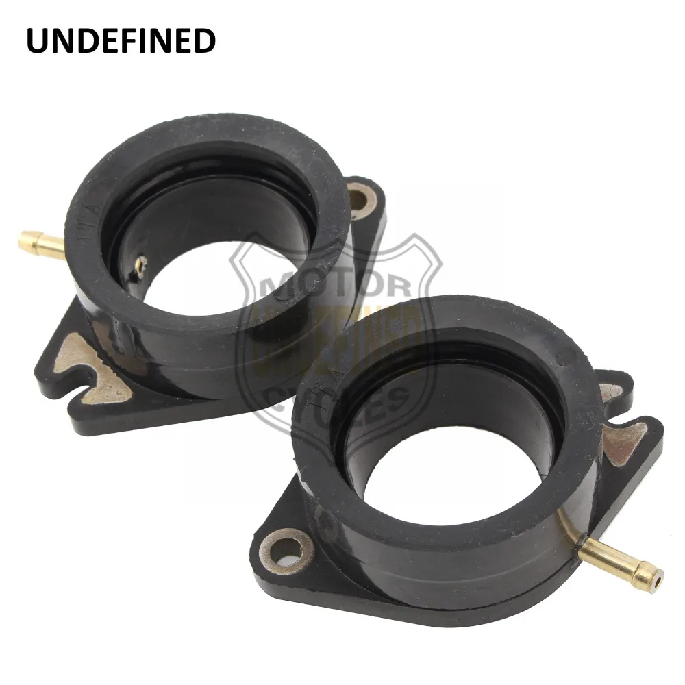 

2 Pcs Black Motorcycle Carburetor Interface Intake Manifold Boot for Yamaha XV750 Virago 1988-1997 1996 Carburador UNDEFINED