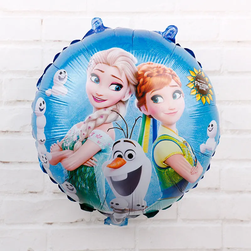 1pc Frozen Замороженные вечерние Эльза шары в форме принцесс подгузники набор посуды День Рождения декор сваренные украшения для детского душа - Цвет: 1pc Frozen