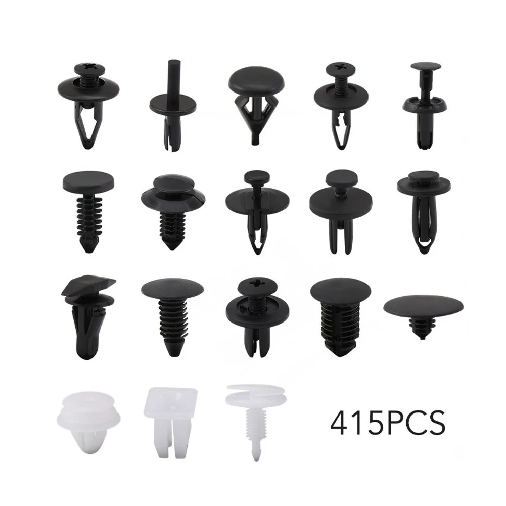 

415Pcs Plastic Car Bumper Rivet Door Panel Push Fastener Trim Clips for Ford for Ford