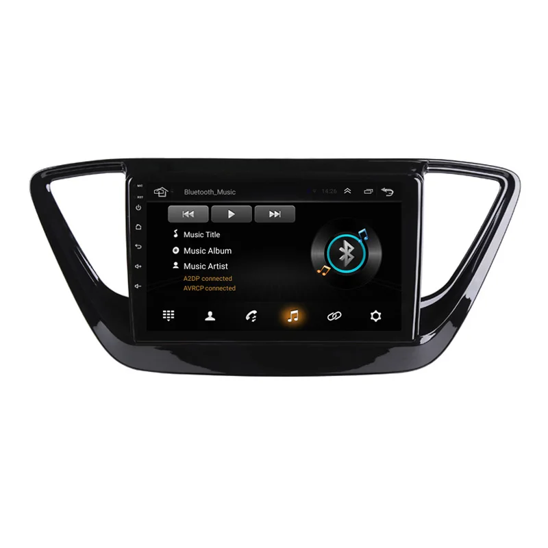 " 2.5D ips Android 8,1 автомобильный DVD мультимедийный плеер gps для hyundai Verna Solaris аудио автомобильный Радио Стерео навигация