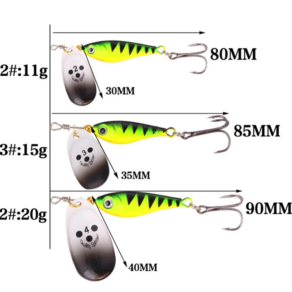 FISHINAPOT 1 шт. 11 г 15 20 Спиннер жесткий наживка Isca Искусственный металлический