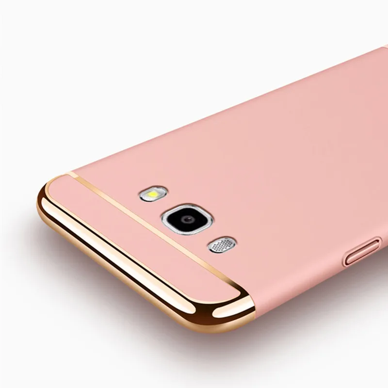 For Samsung Galaxy J5 J7 2015 Prime Case Luxury 3 in 1 Gold Plating Cover 2016 J710 Back Coque | Мобильные телефоны и