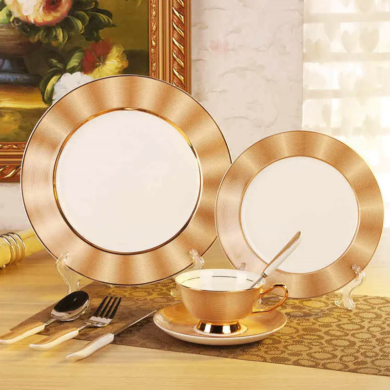 Королевский Костяной китайский столовый набор керамическая посуда для