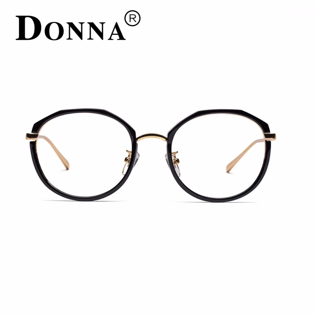Donna рецепт для чтения Очки оптический Рамки S Для женщин Круглый Золотой DN06|frame