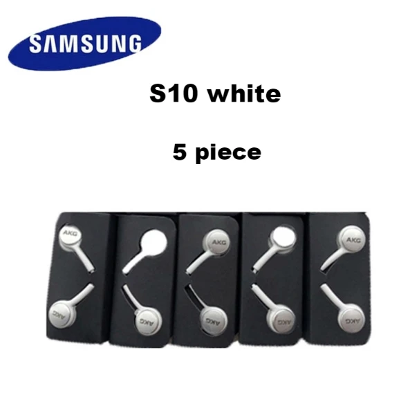 s10 white 5 piece Samsung наушники EO IG955 наушники 5/10/20 наушники-вкладыши с микрофоном провода akg гарнитура для samsung Galaxy s6 s7 s8 s9 S10 смартфон - Цвет: s10 white 5 piece
