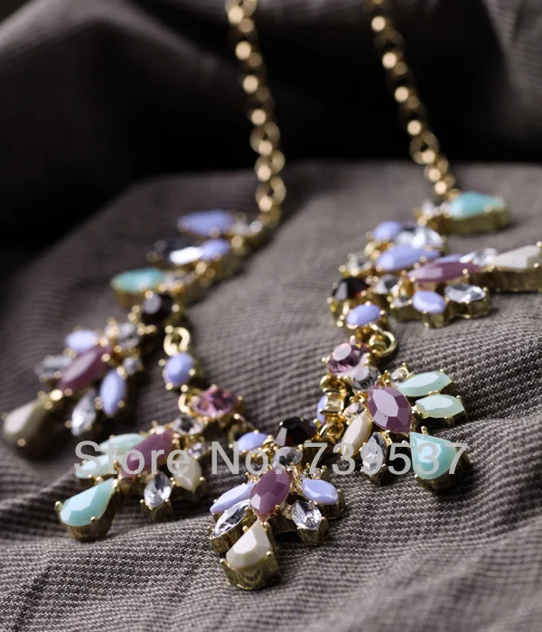 Евро американский стиль полированный Золотой Цвет Смола духи ювелирные изделия ожерелье|necklace necklace|perfume