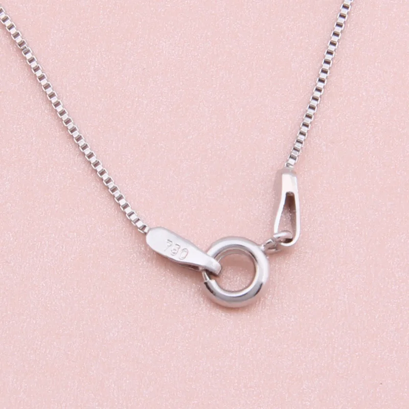 БЕЙЛИН Мода Кубического Циркония Ожерелья &amp Подвески Золото Серебро Тон Box Цепи