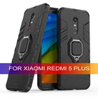 Чехол для Xiaomi Redmi 5 Plus 360, ударопрочный черный, красный чехол для телефона Xiao Red mi 5 Plus MEE7 MET7 MEG7, жесткий чехол с аксессуарами