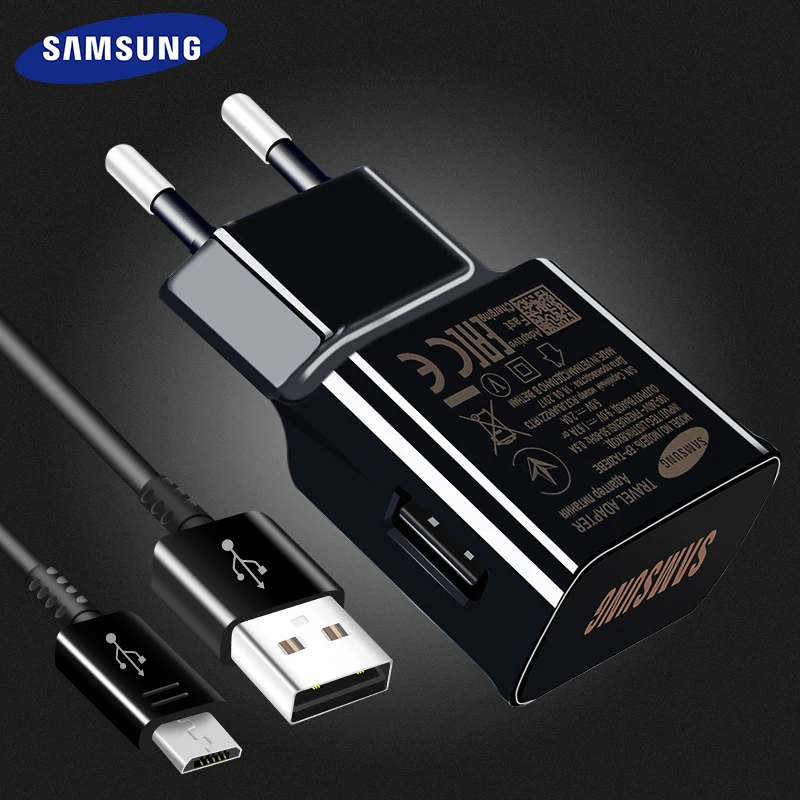Оригинальное быстрое зарядное устройство для Samsung Galaxy S6 S7 edge Plus 1 2 м кабель Micro USB