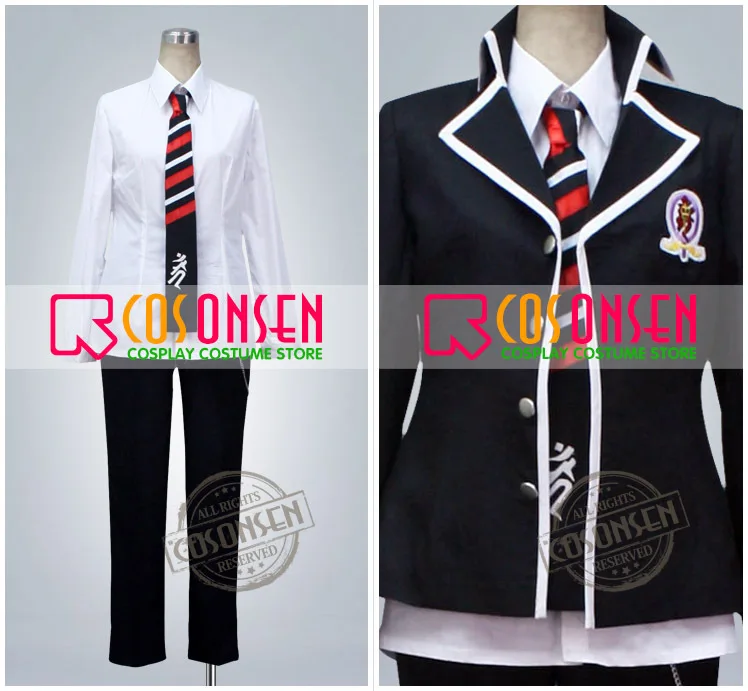 COSPLAYONSEN High Quaility Ao no Blue Exorcist Rin Okumura Yukio Cosplay Costume JP School Uniform Full Set All Size | Тематическая